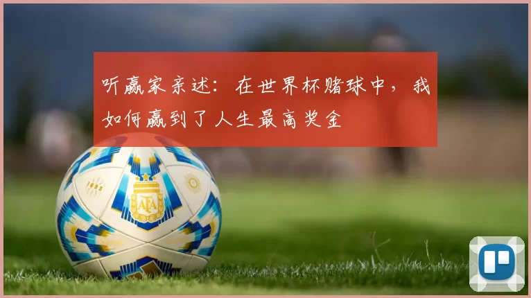 听赢家亲述：在世界杯赌球中，我如何赢到了人生最高奖金